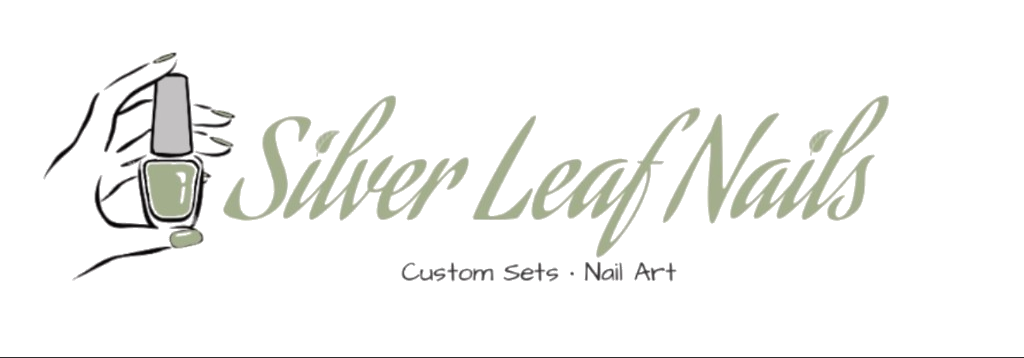 Silver Leaf Nails